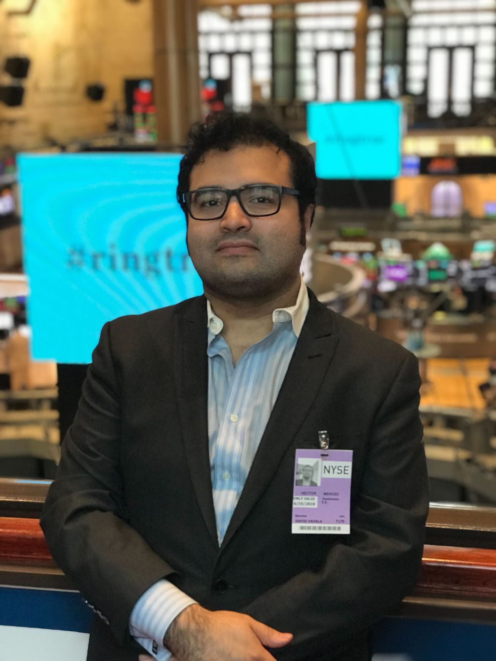 Alex Merced at the New York Stock Exchange